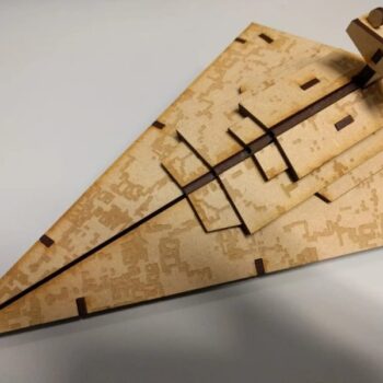 Intra απο ξύλο plywood 3mm-4mm πάχος - Star Destroyer Star Wars Δίασταση 30x30 cm Intraeaxys-eo4y4ngo - Image 1