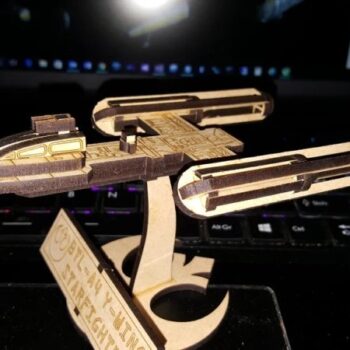 Intra απο ξύλο plywood 3mm-4mm πάχος - Star Wars Y-wing Starfighter Δίασταση 30x30 cm Intraeaxys-eo2yq4m1 - Image 3