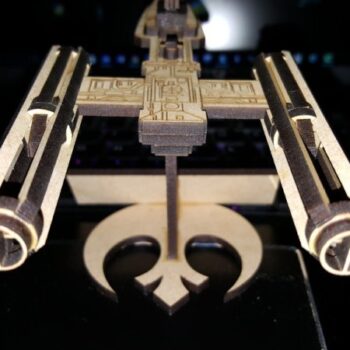 Intra απο ξύλο plywood 3mm-4mm πάχος - Star Wars Y-wing Starfighter Δίασταση 30x30 cm Intraeaxys-eo2yq4m1 - Image 4