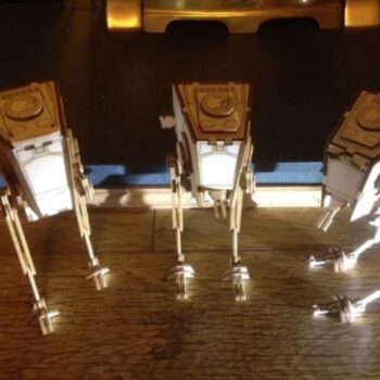 Intra απο ξύλο plywood 3mm-4mm πάχος - Star Wars AT-ST All Terrain Scout Transport Walker Δίασταση 25x30 cm Intraeaxys-0788dp47 - Image 3