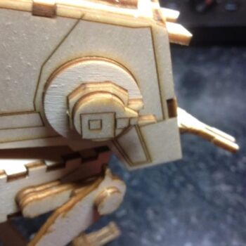 Intra απο ξύλο plywood 3mm-4mm πάχος - Star Wars AT-ST All Terrain Scout Transport Walker Δίασταση 25x30 cm Intraeaxys-0788dp47 - Image 6