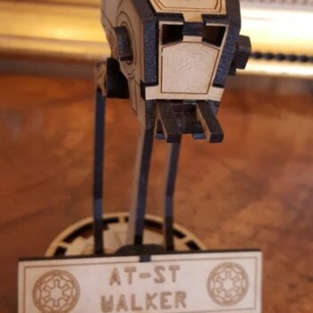 Intra απο ξύλο plywood 3mm-4mm πάχος - Star Wars AT-ST Walker Δίασταση 30x30 cm Intraeaxys-zo98m3y1 - Image 1