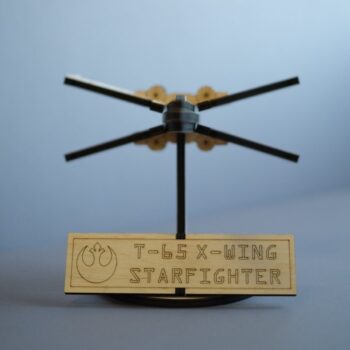 Intra απο ξύλο plywood 3mm-4mm πάχος - Star Wars X-Wing Starfighter Δίασταση 30x30 cm Intraeaxys-qom65r51 - Image 6