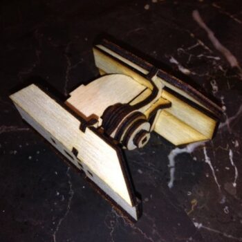 Intra απο ξύλο plywood 3mm-4mm πάχος - TIE Advanced Fighter Δίασταση 30x30 cm Intraeaxys-e1g538do - Image 1