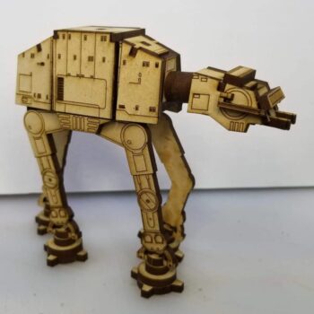 Intra απο ξύλο plywood 3mm-4mm πάχος - Star Wars All Terrain Armored Transport AT-AT Walker Δίασταση 25x30 cm Intraeaxys-eox89x41 - Image 1