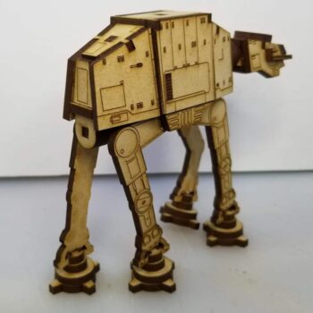 Intra απο ξύλο plywood 3mm-4mm πάχος - Star Wars All Terrain Armored Transport AT-AT Walker Δίασταση 25x30 cm Intraeaxys-eox89x41 - Image 5