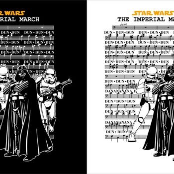 Intra απο ξύλο plywood 3mm-4mm πάχος - Star Wars Imperial March Δίασταση 30x30 cm Intraeaxys-yon9627r - Image 1