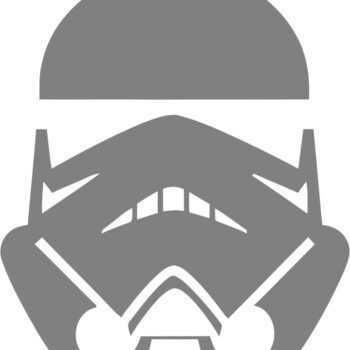 Intra απο ξύλο plywood 3mm-4mm πάχος - Αυτοκόλλητο Stormtrooper Star Wars Δίασταση 30x30 cm Intraeaxys-r1zzr21l - Image 1