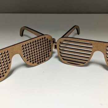 Intra απο ξύλο plywood 3mm-4mm πάχος - Ξύλινες αποχρώσεις παντζουριού Diy γυαλιά Δίασταση 30x30 cm Intraeaxys-voq2vzeo - Image 1