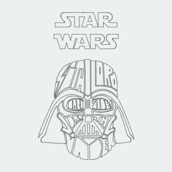 Intra απο ξύλο plywood 3mm-4mm πάχος - Darth Vader Star Wars Δίασταση 30x30 cm Intraeaxys-e1g5y8ol - Image 1