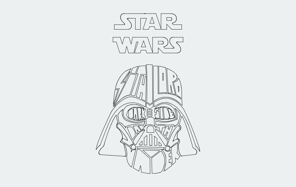 Intra απο ξύλο plywood 3mm-4mm πάχος - Darth Vader Star Wars Δίασταση 30x30 cm Intraeaxys-e1g5y8ol