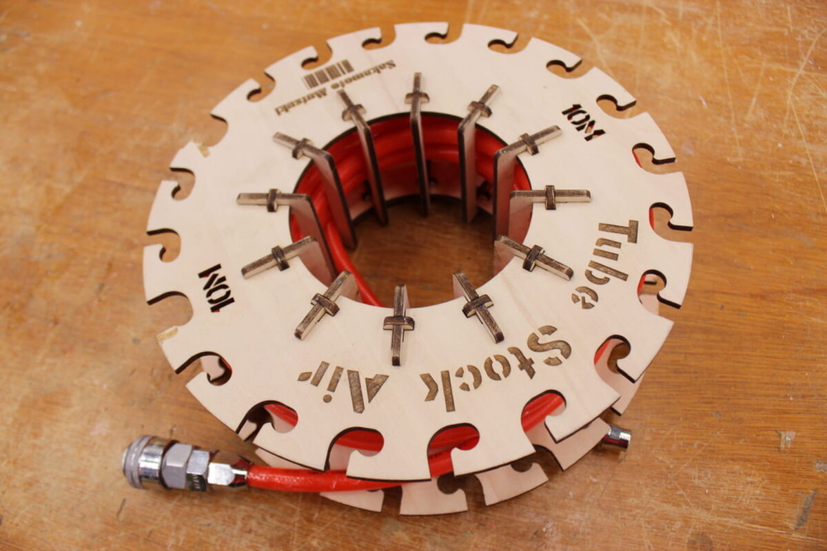 Intra απο ξύλο plywood 3mm-4mm πάχος - Καρούλι σωλήνα αέρα από ξύλο Δίασταση 30x30 cm Intraeaxys-zo9yrn47