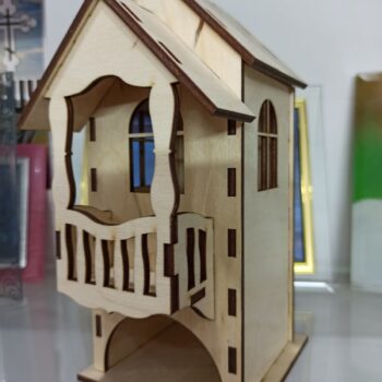 Intra απο ξύλο plywood 3mm-4mm πάχος - Tea Bag House Αποθήκευση φακέλων τσαγιού Δίασταση 40x50 cm Intraeaxys-p7ym5n67 - Image 1