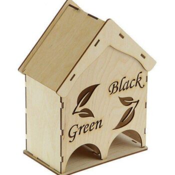 Intra απο ξύλο plywood 3mm-4mm πάχος - Δοχείο τσαγιού 2 σε 1 Tea House Δίασταση 40x50 cm Intraeaxys-eoxl6vjo - Image 1