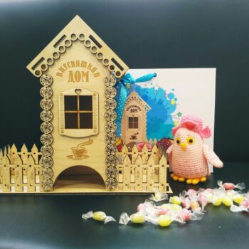 Intra απο ξύλο plywood 3mm-4mm πάχος - Tea Bag Dispenser Box Tea House 3mm Δίασταση 40x50 cm Intraeaxys-r1z264n1 - Image 1