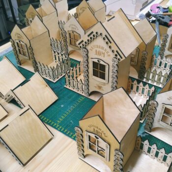 Intra απο ξύλο plywood 3mm-4mm πάχος - Tea Bag Dispenser Box Tea House 3mm Δίασταση 40x50 cm Intraeaxys-r1z264n1 - Image 3