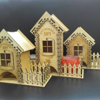 Intra απο ξύλο plywood 3mm-4mm πάχος - Tea Bag Dispenser Tea House 3mm Δίασταση 40x50 cm Intraeaxys-075y940o - Image 1