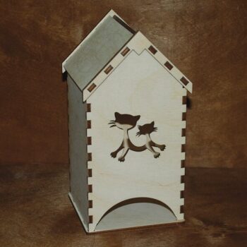 Intra απο ξύλο plywood 3mm-4mm πάχος - Δοχείο τσαγιού για φακελάκια τσαγιού Δίασταση 30x30 cm Intraeaxys-ro6y9x67 - Image 1