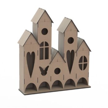 Intra απο ξύλο plywood 3mm-4mm πάχος - Κόντρα πλακέ Tea House Δίασταση 40x50 cm Intraeaxys-eo0qk2w1 - Image 1