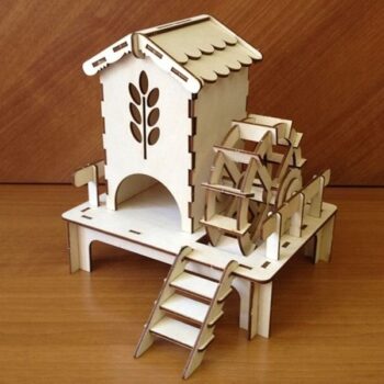 Intra απο ξύλο plywood 3mm-4mm πάχος - Watermill Tea House Δίασταση 40x50 cm Intraeaxys-r1z2mln1 - Image 1