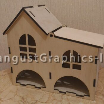 Intra απο ξύλο plywood 3mm-4mm πάχος - Διάνυσμα Dispenser φακέλων τσαγιού 7mm Δίασταση 30x30 cm Intraeaxys-qommrgro - Image 1