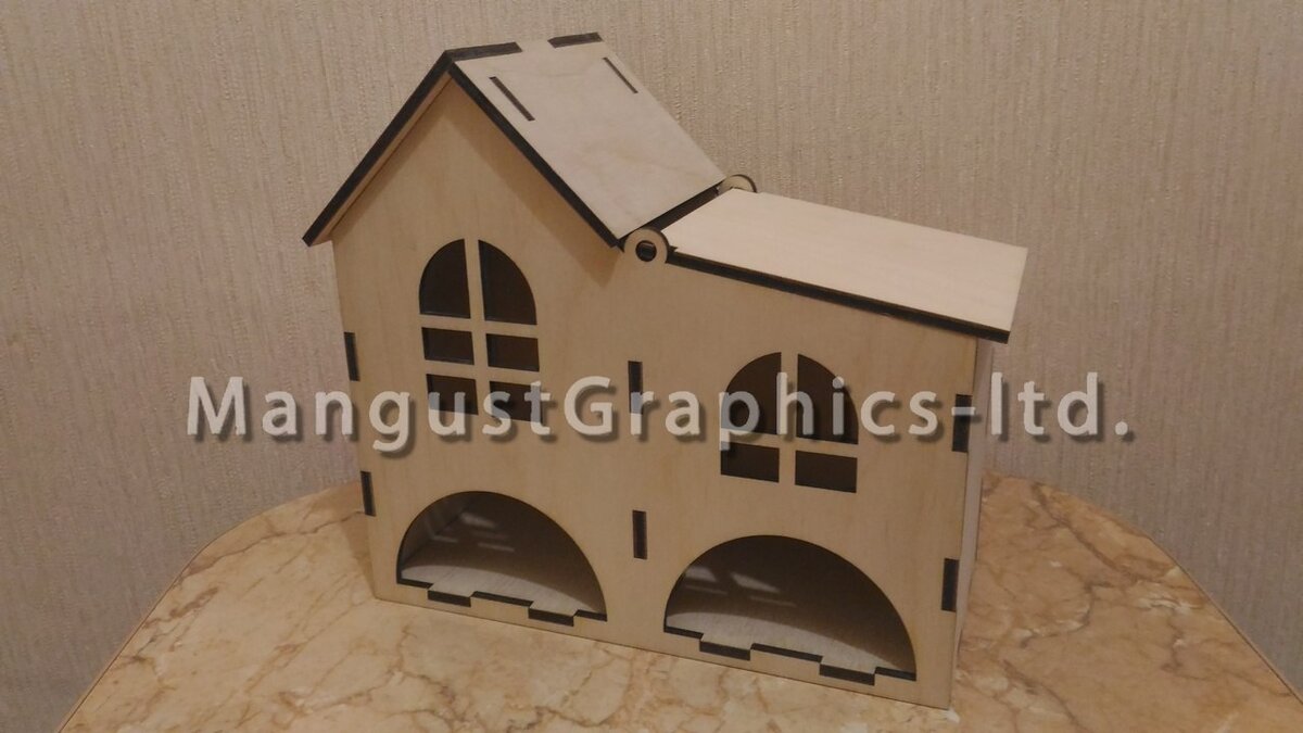 Intra απο ξύλο plywood 3mm-4mm πάχος - Διάνυσμα Dispenser φακέλων τσαγιού 7mm Δίασταση 30x30 cm Intraeaxys-qommrgro