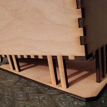 Intra απο ξύλο plywood 3mm-4mm πάχος - Κουτί διανομής κύβου ζάχαρης Δίασταση 30x30 cm Intraeaxys-078ygyjo - Image 3