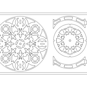 Intra απο ξύλο plywood 3mm-4mm πάχος - Τρισδιάστατο τραπέζι Δίασταση 30x30 cm Intraeaxys-zo93v4ok - Image 1