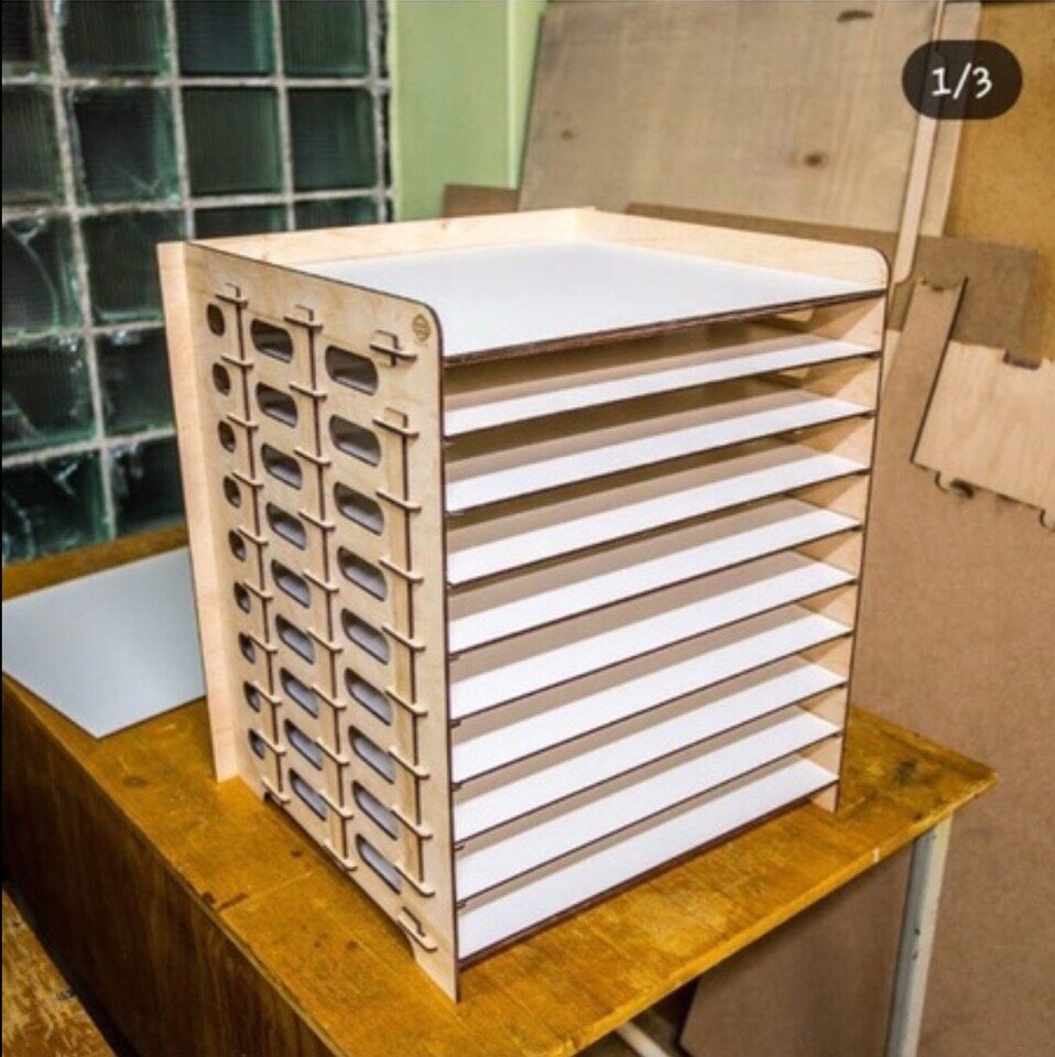 Intra απο ξύλο plywood 3mm-4mm πάχος - Σχάρα στεγνώματος μελόψωμο Δίασταση 30x30 cm Intraeaxys-eoxlpkvo