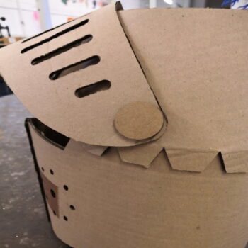 Intra απο ξύλο plywood 3mm-4mm πάχος - Κράνος Ιππότης από χαρτόνι Δίασταση 30x30 cm Intraeaxys-r1z24nm1 - Image 4