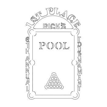 Intra απο ξύλο plywood 3mm-4mm πάχος - Pool Trophy Δίασταση 30x30 cm Intraeaxys-eo03k5og - Image 1