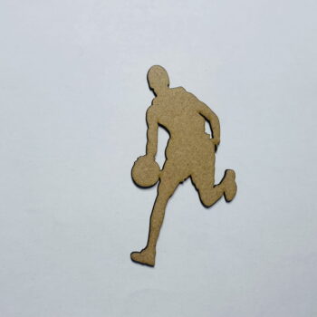 Intra απο ξύλο plywood 3mm-4mm πάχος - Ημιτελής χειροτεχνία σε σχήμα παικτών μπάσκετ από ξύλο Δίασταση 30x30 cm Intraeaxys-lopqy9z7 - Image 1