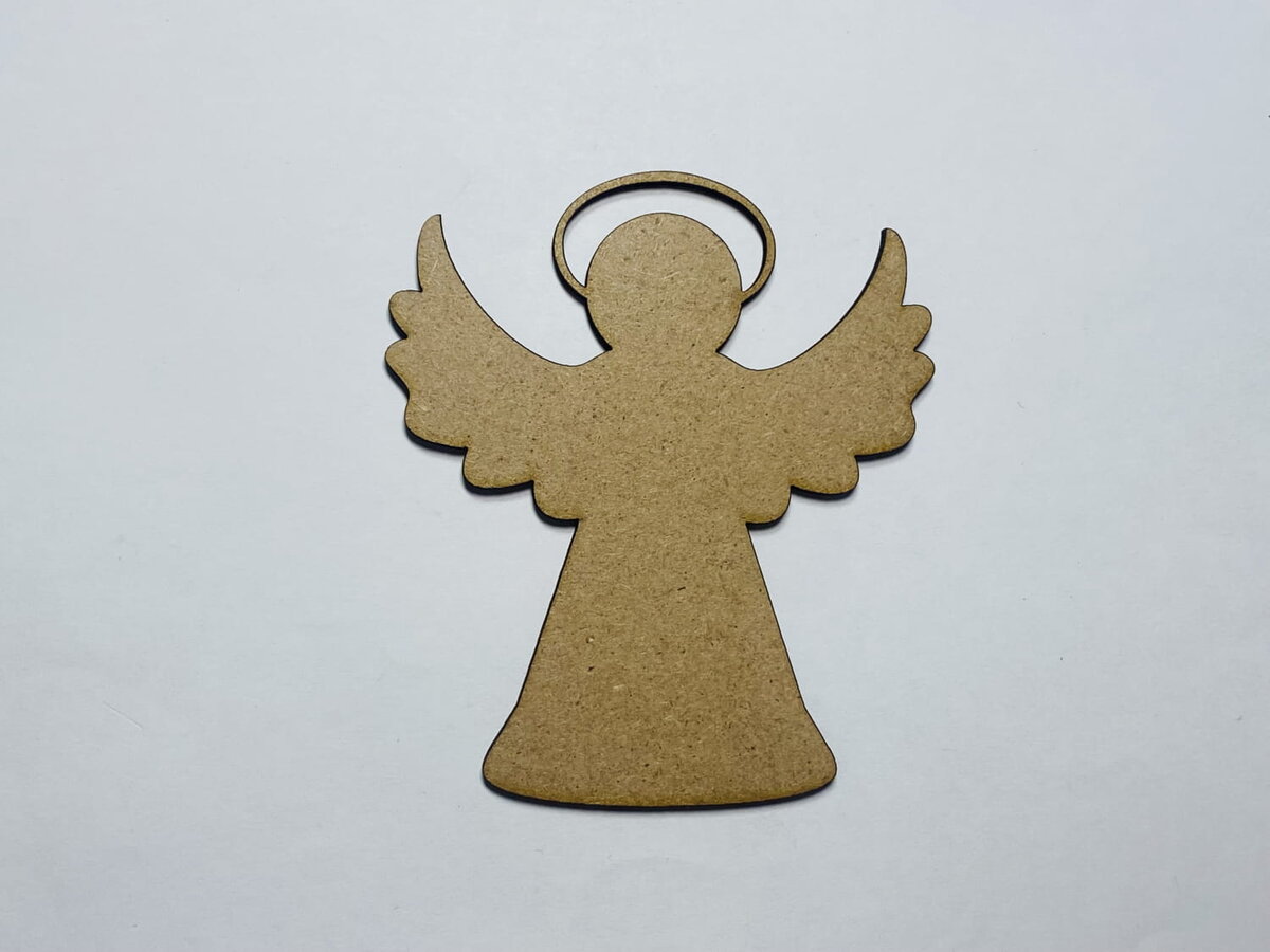 Intra απο ξύλο plywood 3mm-4mm πάχος - Ξύλο Angel Halo Craft Shape Cutout Δίασταση 30x30 cm Intraeaxys-lopqy9k7