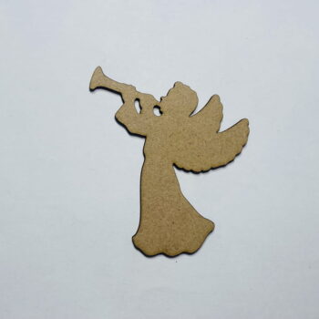 Intra απο ξύλο plywood 3mm-4mm πάχος - Άγγελος με κενό σχήμα αποκοπής ξύλου Δίασταση 30x30 cm Intraeaxys-078y255o - Image 1