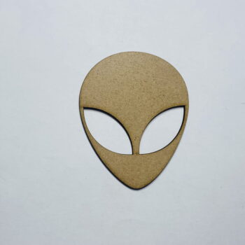 Intra απο ξύλο plywood 3mm-4mm πάχος - Ημιτελής ξύλινη αποκοπή σε σχήμα κεφαλιού Alien Δίασταση 30x30 cm Intraeaxys-p7ym0j27 - Image 1