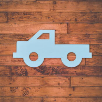 Intra απο ξύλο plywood 3mm-4mm πάχος - Truck Wood Cutout Ημιτελές Pickup Truck Shape Δίασταση 30x30 cm Intraeaxys-pok36wk7 - Image 1