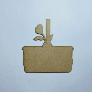 Intra απο ξύλο plywood 3mm-4mm πάχος - Πασχαλινό καλάθι κομμένο ημιτελές ξύλινο σχήμα Δίασταση 30x30 cm Intraeaxys-yon0j527