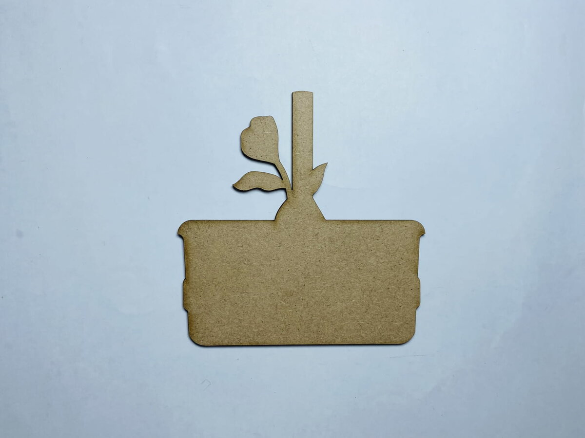 Intra απο ξύλο plywood 3mm-4mm πάχος - Πασχαλινό καλάθι κομμένο ημιτελές ξύλινο σχήμα Δίασταση 30x30 cm Intraeaxys-yon0j527