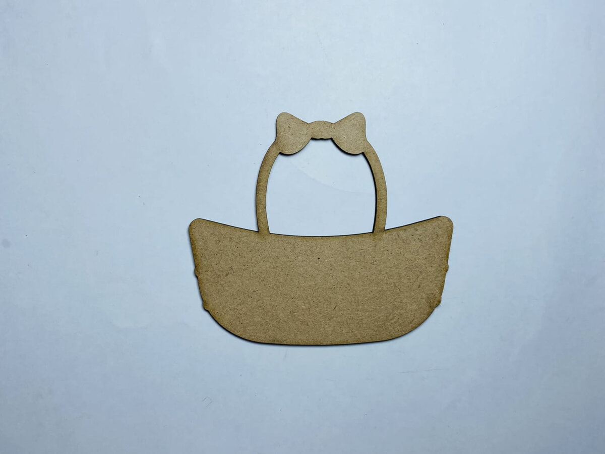 Intra απο ξύλο plywood 3mm-4mm πάχος - Πασχαλινό καλάθι ξυλείας κοπής σχήμα κενό Δίασταση 30x30 cm Intraeaxys-51rrmv31