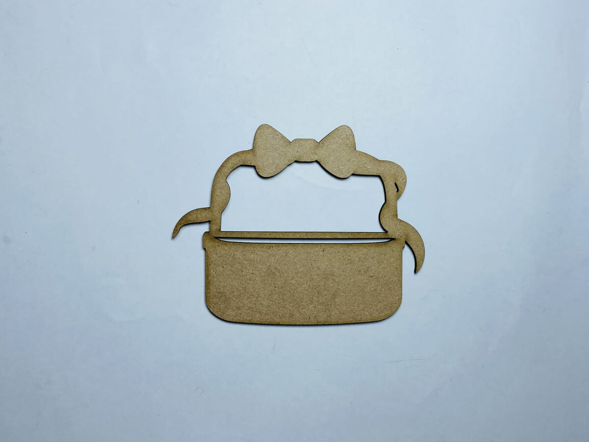 Intra απο ξύλο plywood 3mm-4mm πάχος - Πασχαλινό καλάθι κομμένο ημιτελές ξύλινο σχήμα Πασχαλινό καλάθι Δίασταση 30x30 cm Intraeaxys-6o3ydlr7