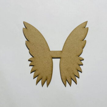 Intra απο ξύλο plywood 3mm-4mm πάχος - Κενό ξύλινο φτερό αγγέλου Δίασταση 30x30 cm Intraeaxys-67wl2m31 - Image 1