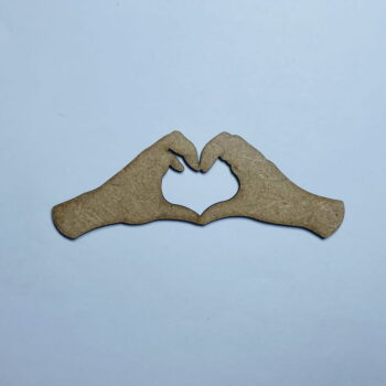 Intra απο ξύλο plywood 3mm-4mm πάχος - Ημιτελής χειροτεχνία σε σχήμα χεριών από ξύλο Δίασταση 30x30 cm Intraeaxys-078y2e5o - Image 1