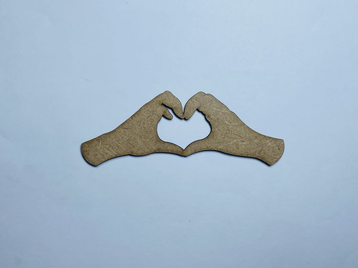 Intra απο ξύλο plywood 3mm-4mm πάχος - Ημιτελής χειροτεχνία σε σχήμα χεριών από ξύλο Δίασταση 30x30 cm Intraeaxys-078y2e5o