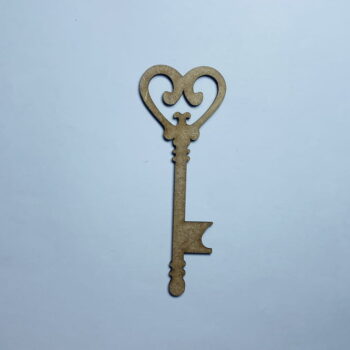 Intra απο ξύλο plywood 3mm-4mm πάχος - Σχήμα αποκοπής ξύλου ημιτελούς κλειδιού καρδιάς Δίασταση 30x30 cm Intraeaxys-91jdvl81 - Image 1