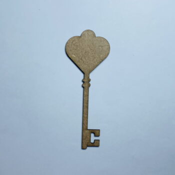 Intra απο ξύλο plywood 3mm-4mm πάχος - Σχήμα κλειδιού καρδιάς Ημιτελής ξύλινη αποκοπή κλειδιού καρδιάς Δίασταση 30x30 cm Intraeaxys-d1lv4xzo - Image 1