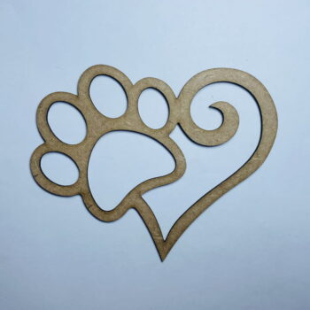 Intra απο ξύλο plywood 3mm-4mm πάχος - Σχήμα κοπής καρδιών καρδιών ποδιού Δίασταση 30x30 cm Intraeaxys-yon0jx27 - Image 1