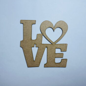 Intra απο ξύλο plywood 3mm-4mm πάχος - Love Heart Wood Shape For Craft Δίασταση 30x30 cm Intraeaxys-eo0qdj91 - Image 1