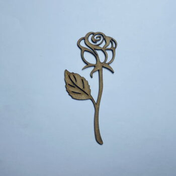 Intra απο ξύλο plywood 3mm-4mm πάχος - Ημιτελής ξύλινη κοπή σε σχήμα τριαντάφυλλου Δίασταση 30x30 cm Intraeaxys-ro6yp837 - Image 1