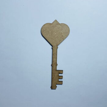 Intra απο ξύλο plywood 3mm-4mm πάχος - Ημιτελής ξύλινη κοπή σε σχήμα κλειδιού καρδιάς Δίασταση 30x30 cm Intraeaxys-eo20drl7 - Image 1