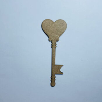 Intra απο ξύλο plywood 3mm-4mm πάχος - Ημιτελής ξύλινη αποκοπή σε σχήμα κλειδιού καρδιάς Δίασταση 30x30 cm Intraeaxys-6o3ydv37 - Image 1